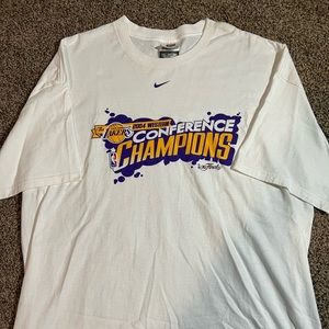 2004 Lakers Western Conference Champions T Shirt XXL men’s vintage NBA rare